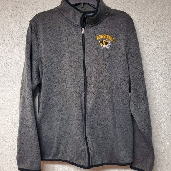 Womans Missouri Tigers Zippered 2XL Gray Jacket w/ High Neck - Knights Apparel - Picture 1 of 5